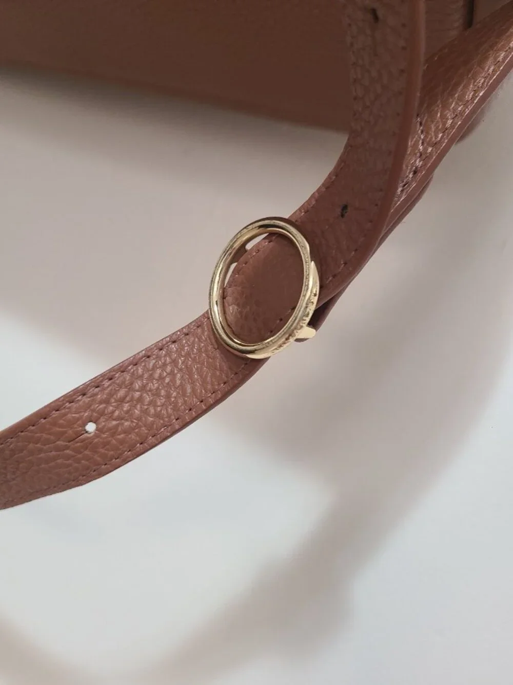 Cuyana Zippered Satchel Brown Pebble Leather